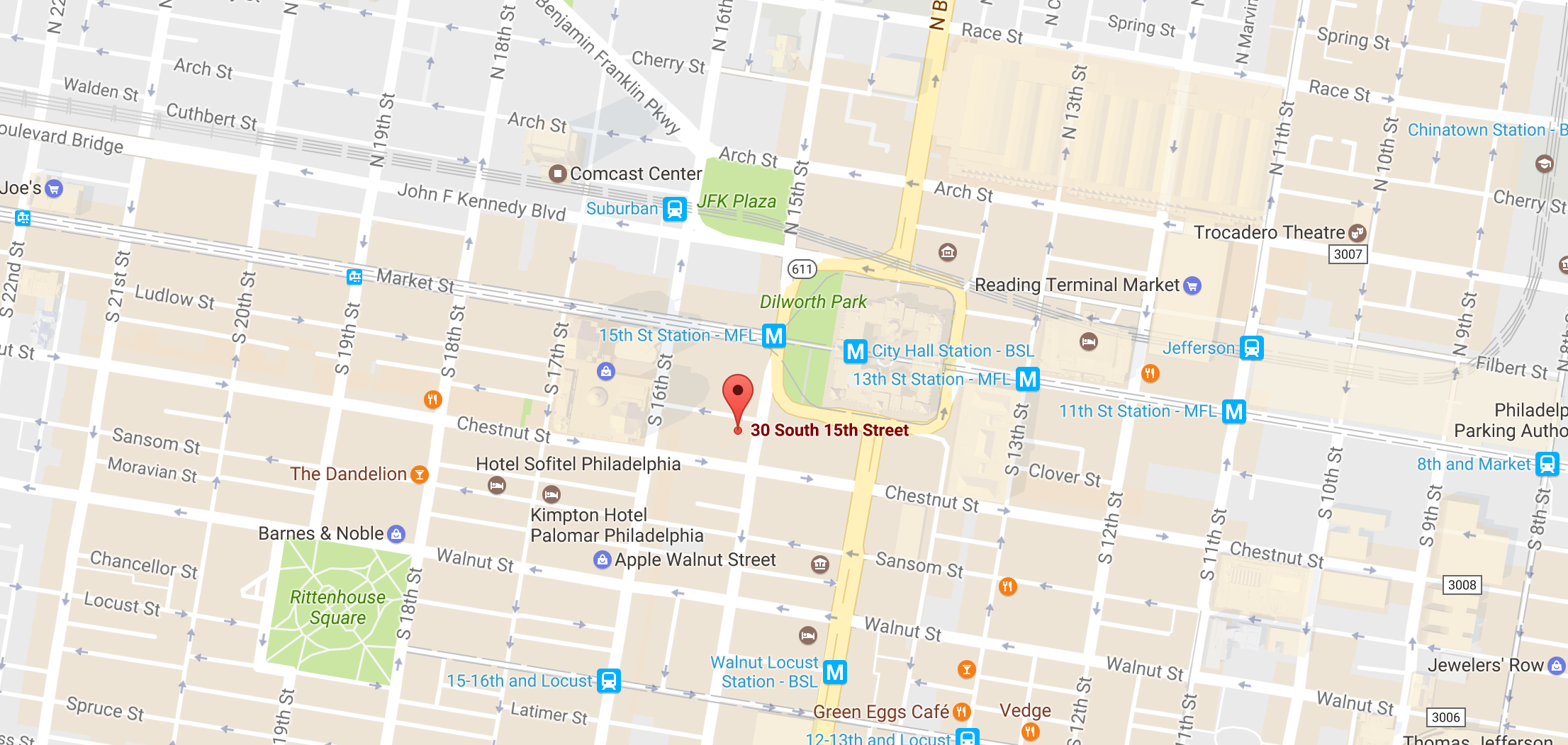 map view of building's location